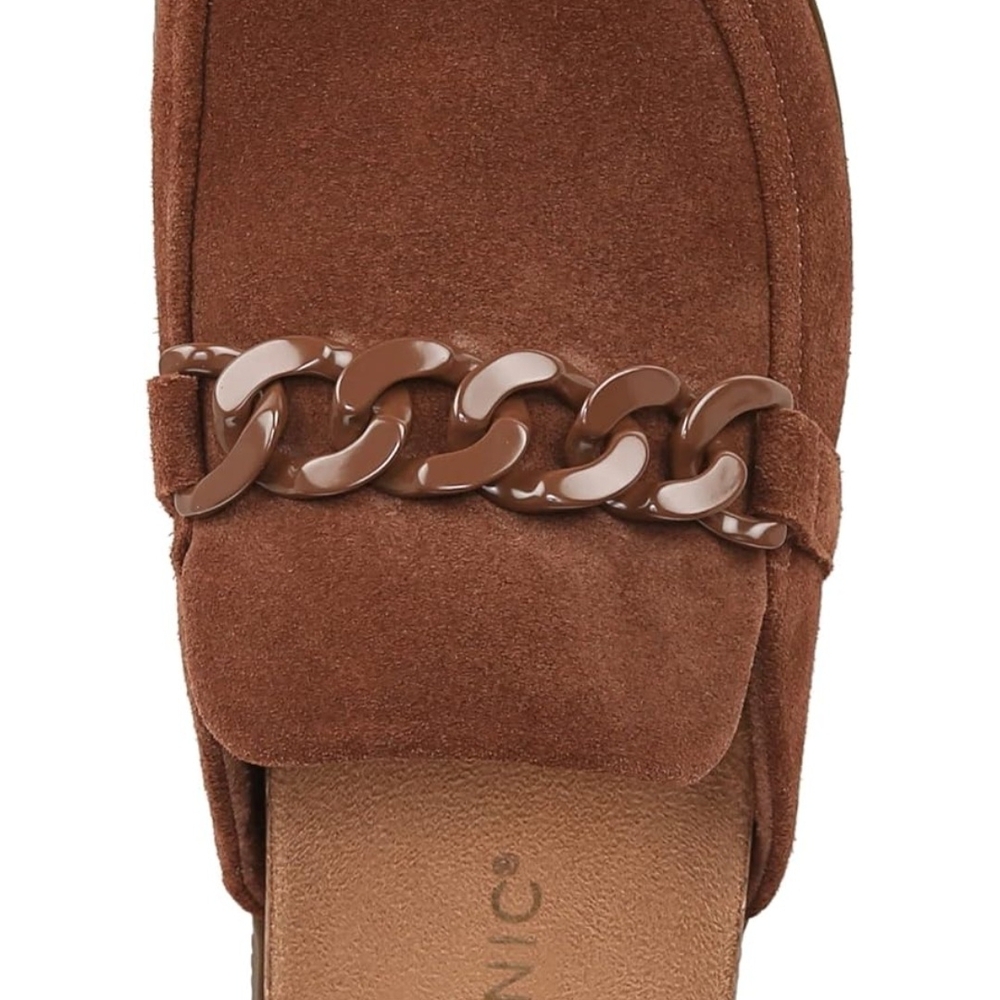 Vionic Georgie Mule Brown Tan Chesnut Suede Women's Clogs 9.5 Orthopedic Shoes - Picture 2 of 12
